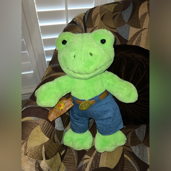 Build A Bear Plush Frog Stuffed Animal Green Spring Froggy BAB - Picture 1 of 2